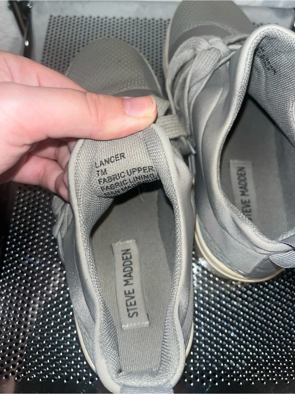 Steve Madden Silver Slip On Sneakers